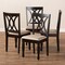 Baxton Studio Reneau Sand Upholstered Espresso Brown Finished Wood Dining Chair, PK4 153-9403 - alternate 7